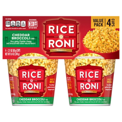 Rice A Roni Cheddar Broccoli Rice And Pasta Mix - 4-2.11 Oz - Image 3