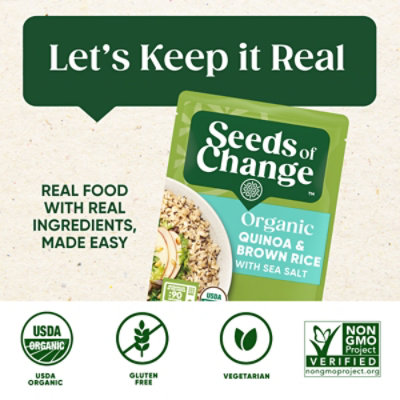 Seeds Of Change Organic Quinoa And Brown Rice With Sea Salt - 8.5 Oz - Image 5