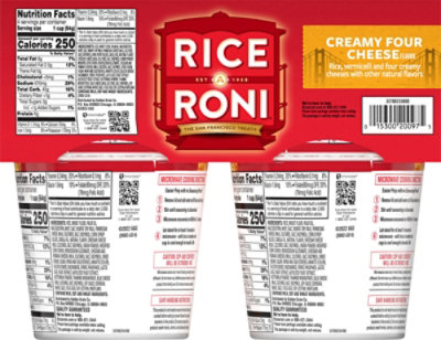 Rice A Roni Creamy Four Cheese Rice And Vermicelli Mix - 4-2.25 Oz - Image 6