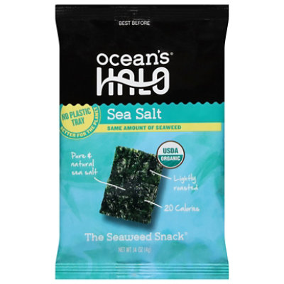 Ocean's Halo Sea Salt Seaweed Snack Trayless - 0.14 Oz - Image 3