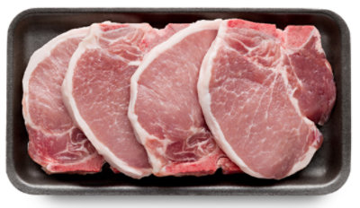 Signature SELECT Thin Sliced Bone In Pork Chops - 1 Lb - Image 1