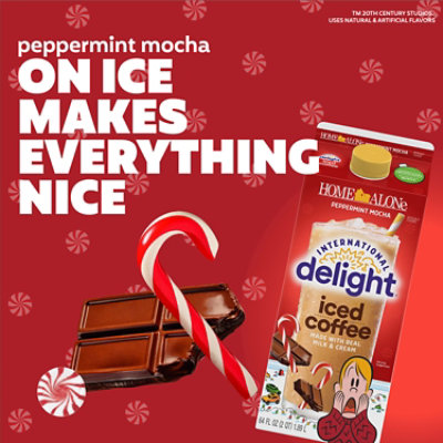 International Delight Home Alone Peppermint Mocha Iced Coffee - 64 Oz. - Image 3