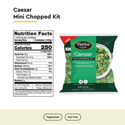 Taylor Farms Caesar Mini Chopped Salad Kit - 4.42 Oz - Image 5