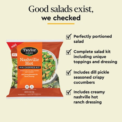 Taylor Farms Nashville Hot Mini Chopped Salad Kit - 4.3 Oz - Image 4