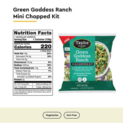 Taylor Farms Green Goddess Mini Chopped Salad Kit - 4.55 Oz - Image 5