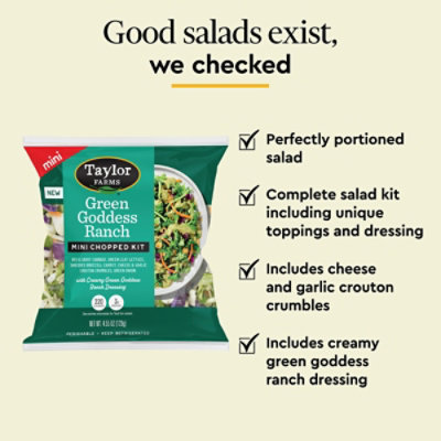 Taylor Farms Green Goddess Mini Chopped Salad Kit - 4.55 Oz - Image 3