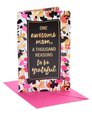 American Greetings Gratitude Floral Birthday Card for Mom - Each - Image 1