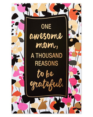 American Greetings Gratitude Floral Birthday Card for Mom - Each - Image 4