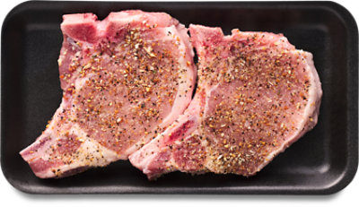 Bone In Lemon Pepper Seasoning Pork Chop - Lb - Image 1