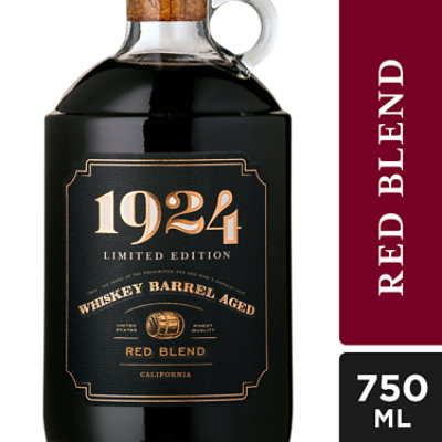 1924 Whiskey Barrel Aged Red Blend Wine - 750 ML - Image 1