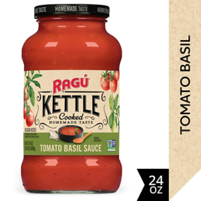 Ragu Kettle Cooked Tomato Basil Pasta Sauce 24 Oz Tom Thumb