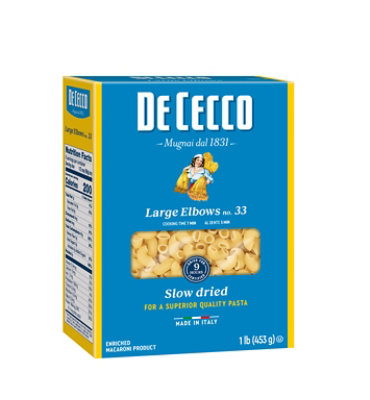 De Cecco Large Elbows Pasta Box - 16 Oz - Image 1