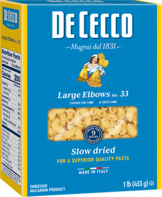 De Cecco Large Elbows Pasta Box - 16 Oz - Image 1