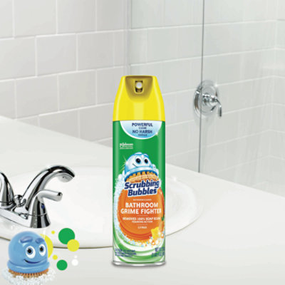 Scrubbing Bubbles Citrus Bathroom Grime Fighter Spray - 2-20 Fl. Oz. - Image 2