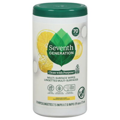 Seventh Generation Lemon Zest Multi Surface Wipes - 70 Count - Image 3