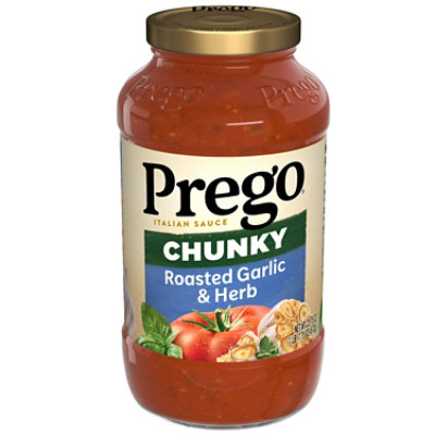 Prego Chunky Roasted Garlic and Herb Pasta Sauce - 23.75 Oz - Image 1