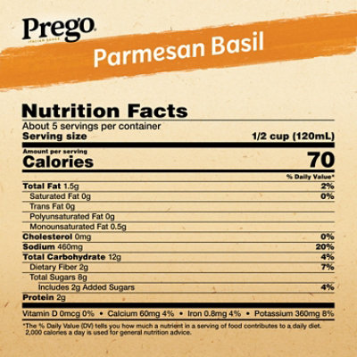 Prego Parmesan Basil Pasta Sauce - 24 Oz - Image 4