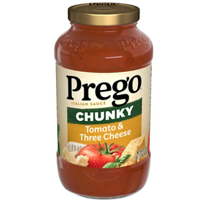 Prego Chunky Tomato and Three Cheese Pasta Sauce - 23.75 Oz - Image 1