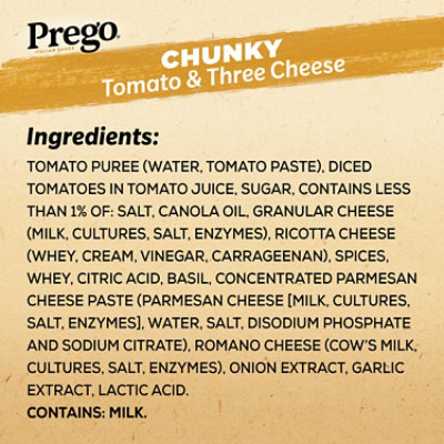 Prego Chunky Tomato and Three Cheese Pasta Sauce - 23.75 Oz - Image 5