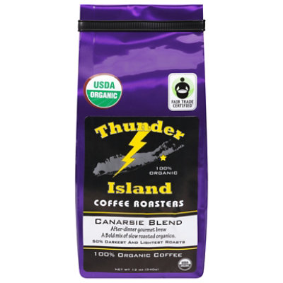 Thunder Island Coffee Roasters Whole Bean Canarsie Blend - 12 Oz - Image 3