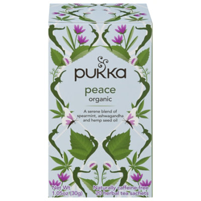 Pukka Peace Organic Herbal Tea In Bags - 20 Count - Image 3