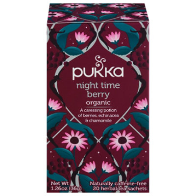 Pukka Night Time Berry Organic Herbal Tea In Bags - 20 Count - Image 3