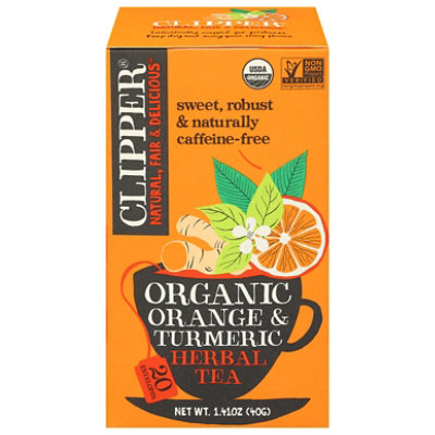 Clipper Organic Orange & Turmeric Herbal Tea - 1.41 Oz