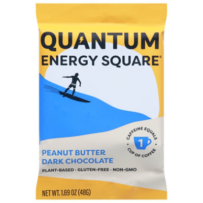 Quantum Energy Squares Peanut Butter Dark Chocolate Bar - 1.69 Oz - Image 3