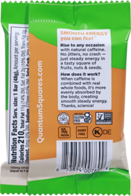 Quantum Energy Squares Salted Peanut Butter Crunch Bar - 1.69 Oz - Image 5
