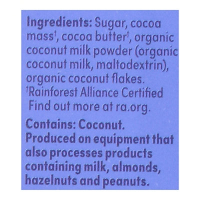 LOVO Coconut Milk Chocolate Bar - 2.8 Oz - Image 5