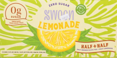 Swoon Lemonade Half Tea Zero Sugar - 12 Fl. Oz. - Image 6