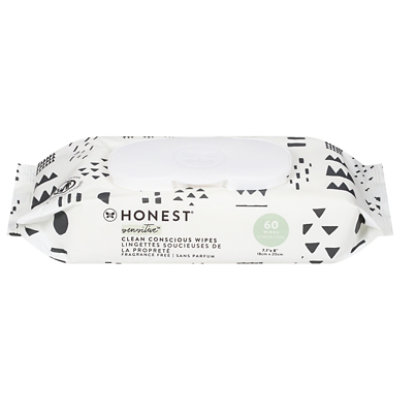 Honest Company Printed Pattern Wipes  - 60 Count - Image 2