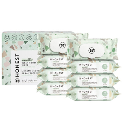 Honest Company Classic Pattern Wipes  - 576 Count - Image 2