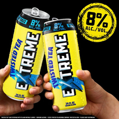 Twisted Tea Extreme Blue Razz In Cans - 24 Fl. Oz. - Image 3