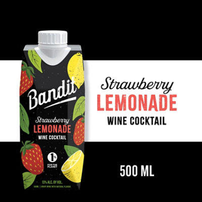 Bandit California Strawberry Lemonade Cocktail Wine - 500 ML - Image 1