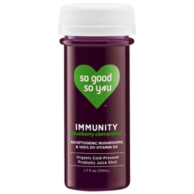 So Good So You Organic Immunity Blueberry Clementine Probiotic Juice Shot - 1.7 Fl. Oz. - Image 1