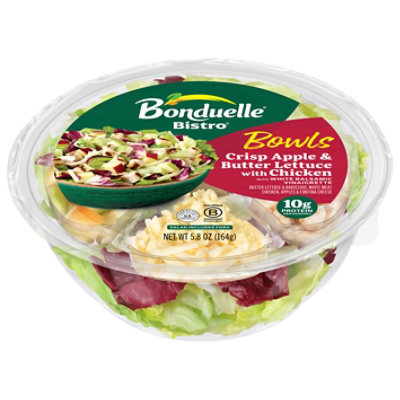 Bonduelle Bistro Bowl Crisp Apple And Butter Lettuce Salad With Chicken - 5.8 Oz - Image 2
