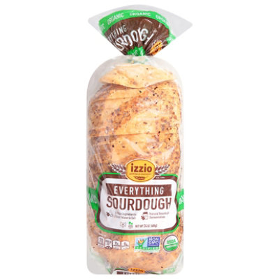 Izzio Artisan Bakery Organic Everything Sourdough Bread - 24 Oz - Image 3