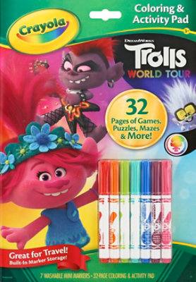 Crayola Trolls World Tour Coloring & Activity Pad - Each - Image 2