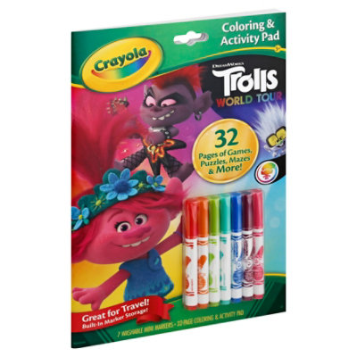 Crayola Trolls World Tour Coloring & Activity Pad - Each - Image 1