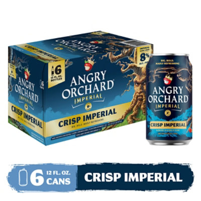 Angry Orchard Hard Cider Crisp Imperial 6pk In Cans - 6-12 FZ - Image 1