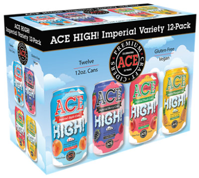Ace High Imperial Cider Variety, Can, 12pk 144 Fl Oz In Cans - 12-12FZ - Image 1
