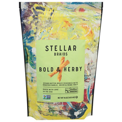 Stellar Snacks Pretzel Braids Bold And Herby - 16 Oz - Image 1