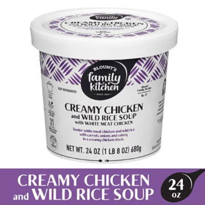 Blounts Family Kitchen Creamy Chicken & Wild Rice Soup Cup - 24 OZ - Image 5