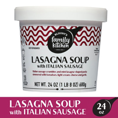 Blounts Family Kitchen Lasagna Soup With Turkey Sausage Soup Cup - 24 OZ - Image 2