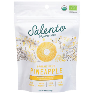 Salento Dried Organic Pineapple - 3.52 Oz - Image 3