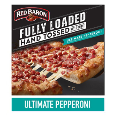 Red Baron Fully Loaded Hand Tossed Style Ultimate Pepperoni Frozen Pizza - 28.75 Oz - Image 1