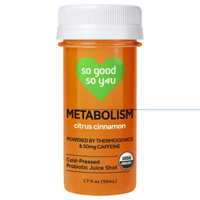 So Good So You Metabolism Citrus Cinnamon Probiotic Shot - 1.7 Fl. Oz. - Image 1