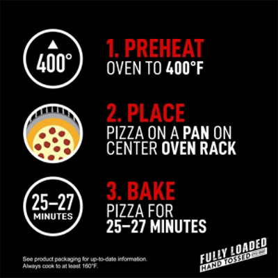 Red Baron Fully Loaded Hand Tossed Style Meat Lovers Frozen Pizza - 28.4 Oz - Image 5