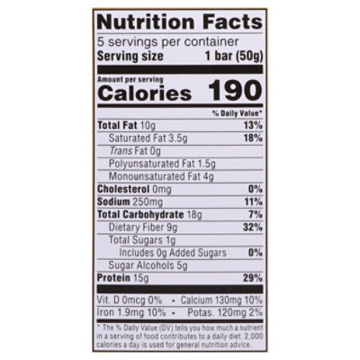 Atk Meal Bar 5pk-1.76oz Vanilla Macadamia Nut Soft Baked Energy Bar - 8.82 OZ - Image 4